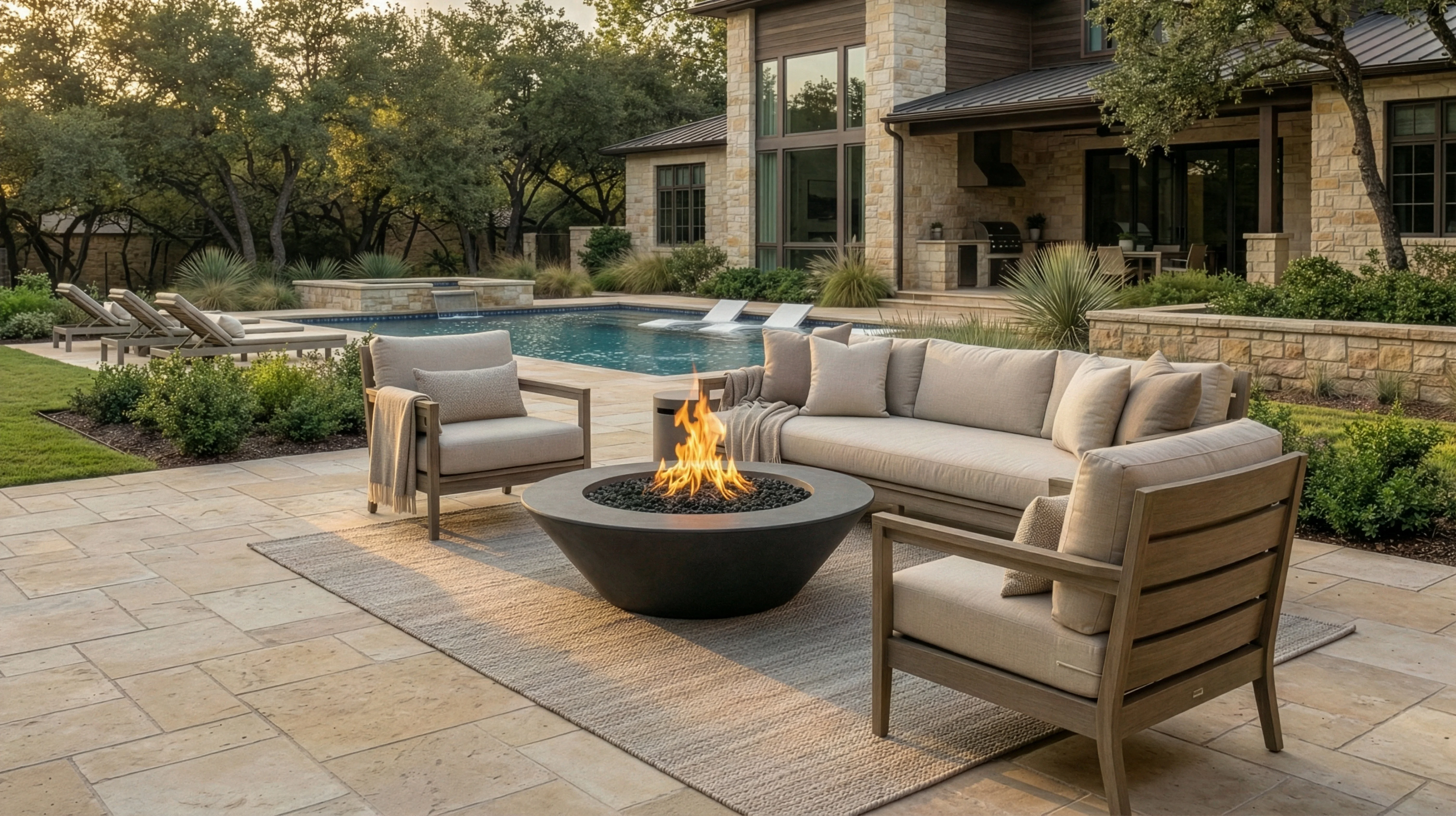 Copper Collection Fire Features | Prism Hardscapes