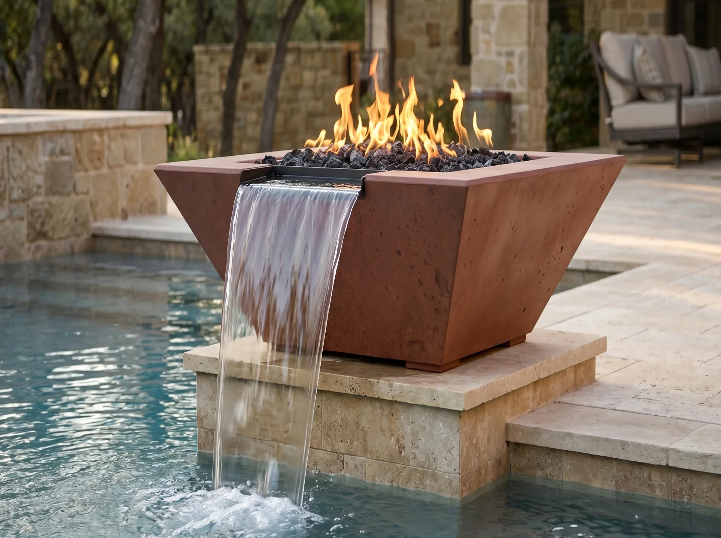 Lombard-P Tall Fire Bowl