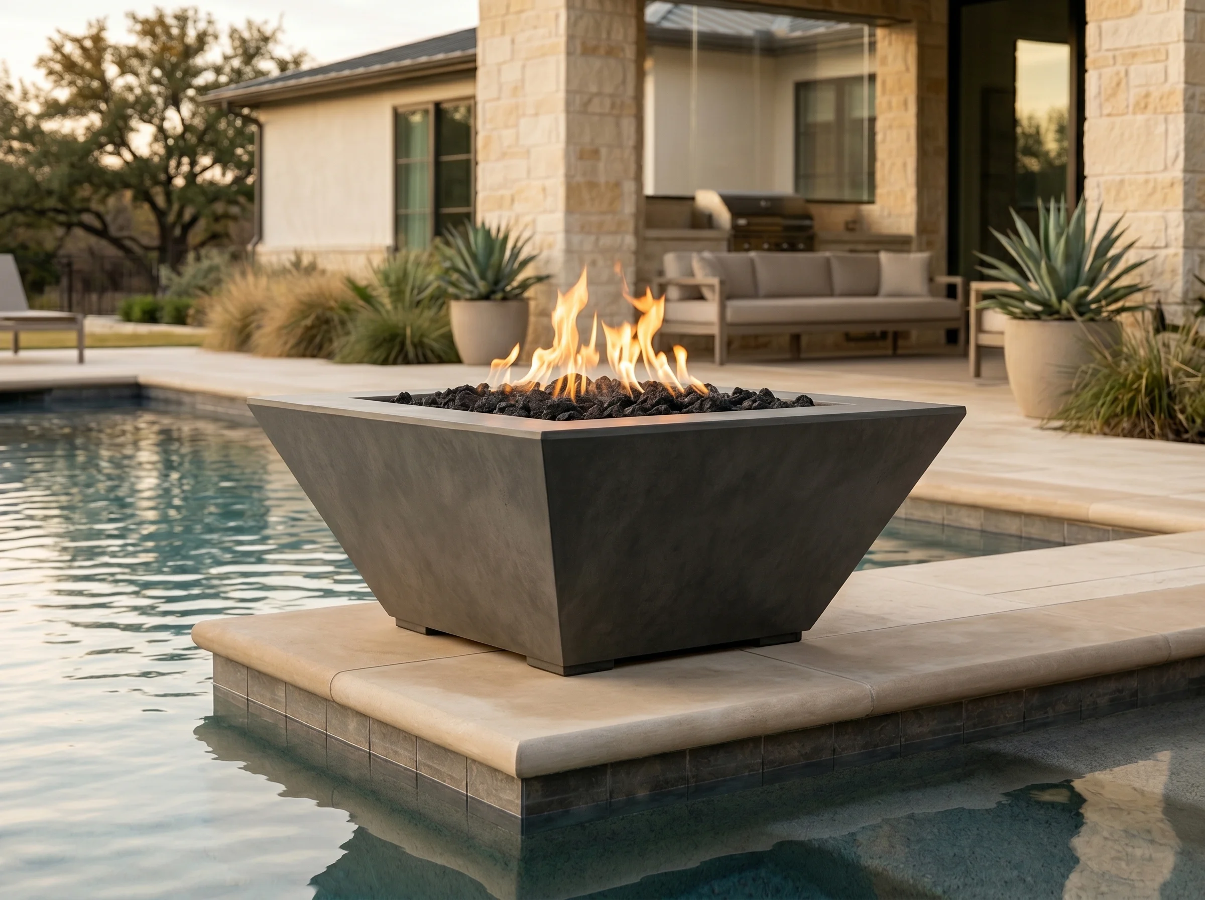 Lombard-P Tall Fire Bowl